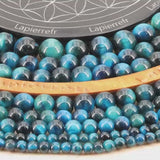 Perles Œil de Tigre bleu - La Pierre FR