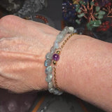 Bracelet Labradorite en pierre roulée