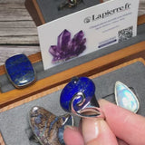 Bague Lapis-lazuli Design XL Argent (Majesté Céleste)