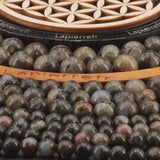 Perles pierre naturelle Libérite ronde en 4/6/8/10mm pour création de bijoux et lithothérapie - La Pierre Fr
