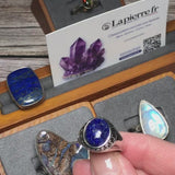 Bague Lapis-lazuli Vintage Émail (Romance Éternelle)