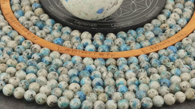 Perles Jaspe K2 en pierre naturelle ronde 6mm, 8mm - Qualité AA pour la création de bijoux et lithothérapie