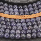Perles Iolite en pierre naturelle ronde 8mm, 10mm - Qualité AA+ pour la création de bijoux et lithothérapie