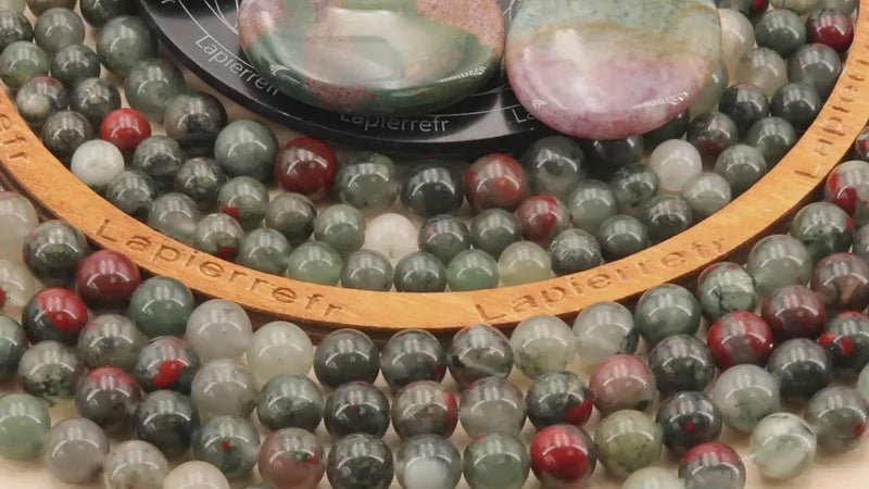 Perles Agate Africaine en pierre naturelle ronde 4/6/8/10 mm de Qualité AA+, pour la création de bijoux et lithothérapie