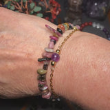 Bracelet en pierre Tourmaline multi