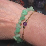 Bracelet pierre Aventurine verte