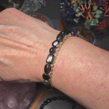 Bracelet Hypersthène en pierre roulée