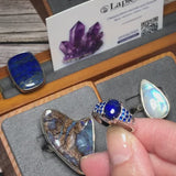 Bague Lapis-lazuli Vintage Zircones (Héritage Azuré)