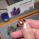 Bague Ambre Argent Émaillé (Charme Émaillé)