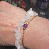 Bracelet pierre Quartz Rose