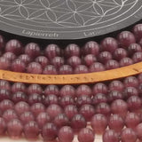 Perles Œil de Chat rouge en 6/8/10mm pour la création de bijoux
