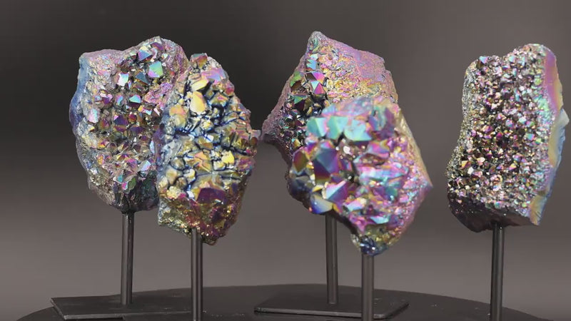 Aqua aura | Géode d'Améthyste sur pied | LaPierreFR, boutique de pierres - minéraux - cristaux en France