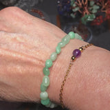 Bracelet Aventurine Verte en pierre roulée