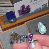 Bague Améthyste en Argent Rhodié (Viola)