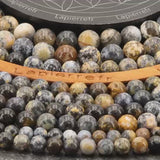 Perles Jaspe Orbiculaire en pierre naturelle ronde 6/8/10 mm de Qualité AAA, pour la création de bijoux et lithothérapie