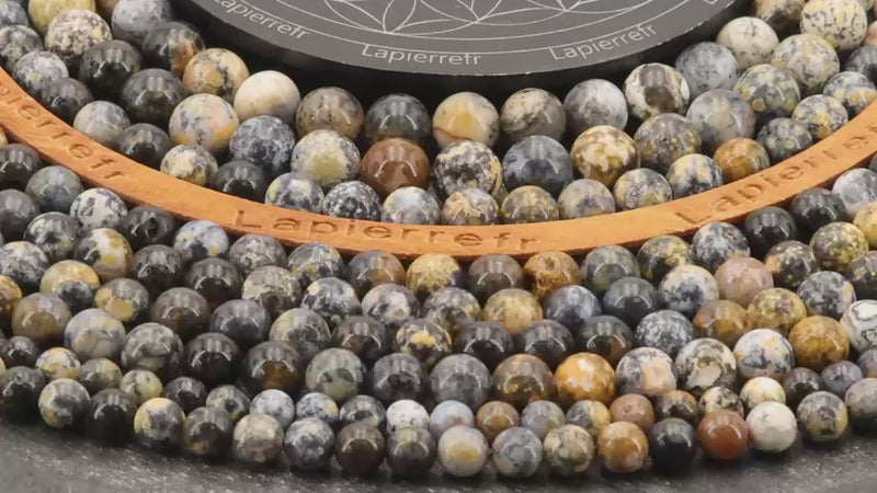 Perles Jaspe Orbiculaire en pierre naturelle ronde 6/8/10 mm de Qualité AAA, pour la création de bijoux et lithothérapie