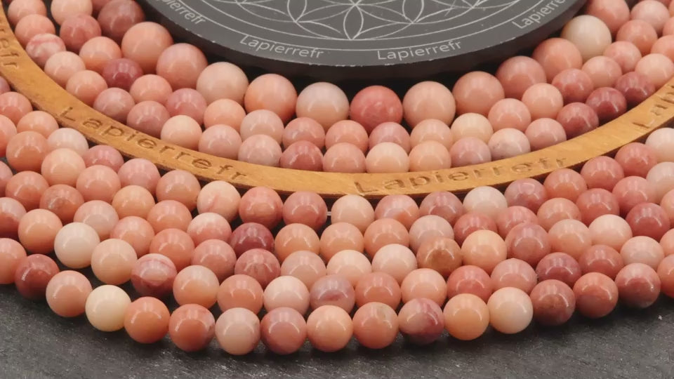 Perles Aventurine Orange en pierre naturelle ronde 4/6/8/10 mm de Qualité AAA, pour la création de bijoux et lithothérapie