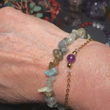 Bracelet en pierre Labradorite