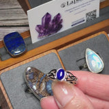 Bague Lapis Lazuli en argent rhodié (Chantelle)