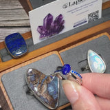 Bague Lapis-lazuli Ovale & Zirconias (Serment Azur)