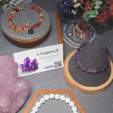 Bracelet 7 Chakras en pierre naturelle – perles boules 8 mm & Howlite blanche