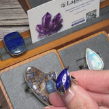 Bague Lapis Lazuli en argent rhodié (Imaginaire)