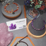 Bracelet Obsidienne noire ÉCLIPSE® – pierre naturelle ovale facettée sur cordon réglable