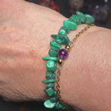Bracelet pierre Malachite
