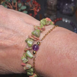 Bracelet pierre Unakite