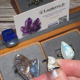 Bague en Pierre de Lune (Lueur Jumelle)