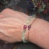 Bracelet Fluorite en pierre roulée