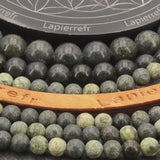 Perles Serpentine en pierre naturelle ronde 6mm, 8mm, 10mm - Qualité AA+ pour la création de bijoux et lithothérapie