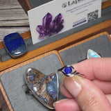 Bague Lapis-lazuli Argent Rhodié (Éclat Azuré)