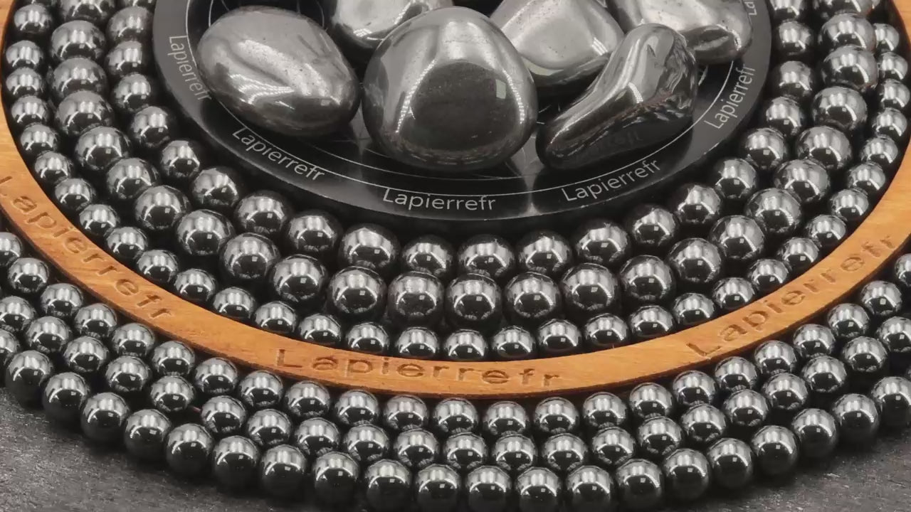 Perles Hématite en pierre naturelle - Qualité AAA