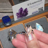 Bague Quartz Rose en argent rhodié (Royale)