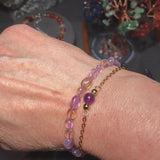Bracelet Amétrine en pierre roulée