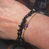 Bracelet pierre Tourmaline Noire