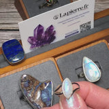 Bague en Pierre de Lune (Voile Lunaire)