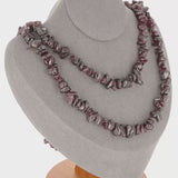Intense Collier Grenat (Passion Ardente) avec pierres baroques, création La Pierre Fr.