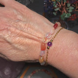 Bracelet Cornaline en pierre roulée