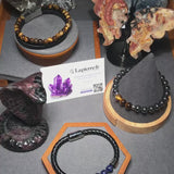 Bracelet Cuir Simple Rang & Perles Lapis Lazuli 8mm