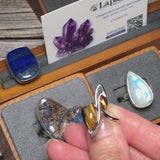 Bague Œil de Tigre en Argent rhodié(Arcania)