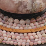 Perles Agate Fleur en pierre naturelle ronde 6/8/10 mm de Qualité AAA, pour la création de bijoux et lithothérapie