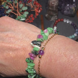 Bracelet pierre Rubis Zoïsite