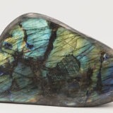 Labradorite 1,484 Kg de Madagascar | Bloc de pierre naturelle à poser de forme libre toute polie | Minéraux | Lithothérapie