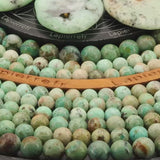 Perles Turquoise en pierre naturelle ronde 6/8/10 mm de Qualité AA+, pour la création de bijoux et lithothérapie