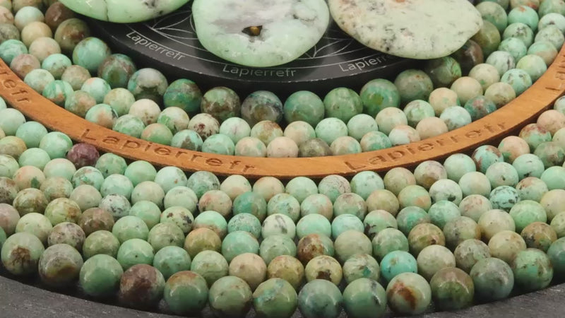 Perles Turquoise en pierre naturelle ronde 6/8/10 mm de Qualité AA+, pour la création de bijoux et lithothérapie