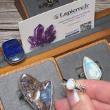 Bague en Pierre de Lune (Arc Stellaire)