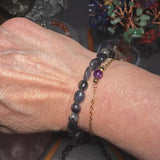 Bracelet Iolite en pierre roulée
