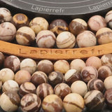 Perles Jaspe Zébré en pierre naturelle ronde 4/6/8/10 mm de Qualité AAA, pour la création de bijoux et lithothérapie